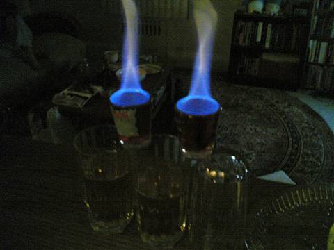 Reference photo of a Flaming Dr. Pepper